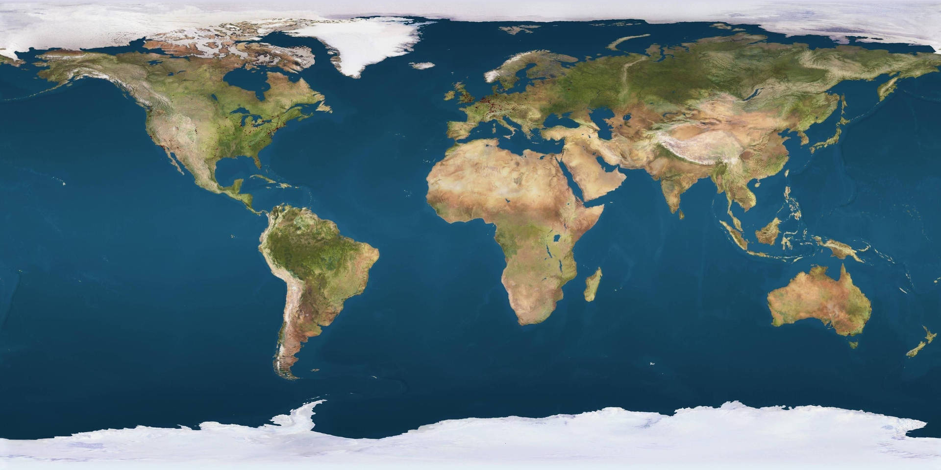 Detailed World Map Wallpaper