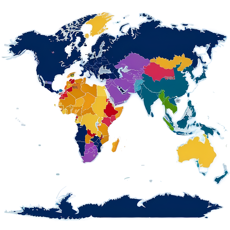 World Map Economic Divisions Png 06242024 PNG