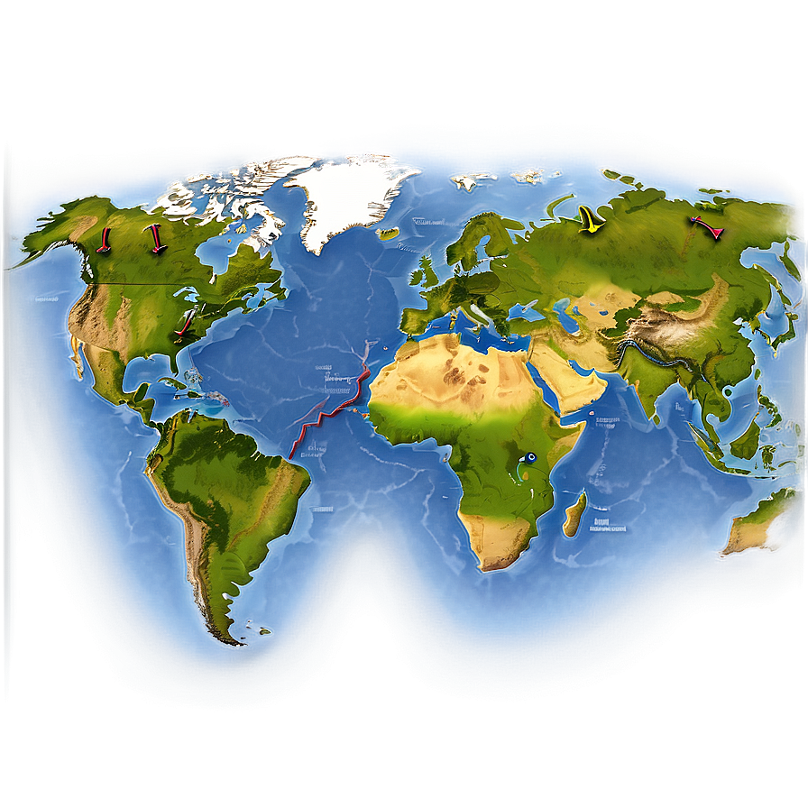 World Map For Flight Paths Png 76 PNG