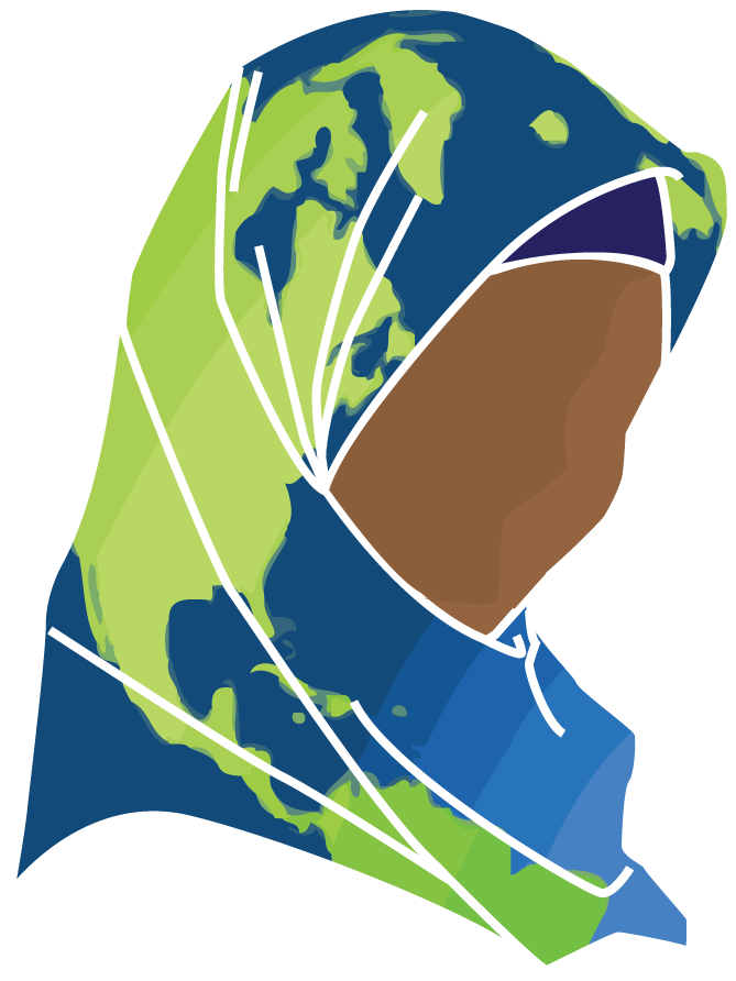 World Map Hijab Graphic PNG