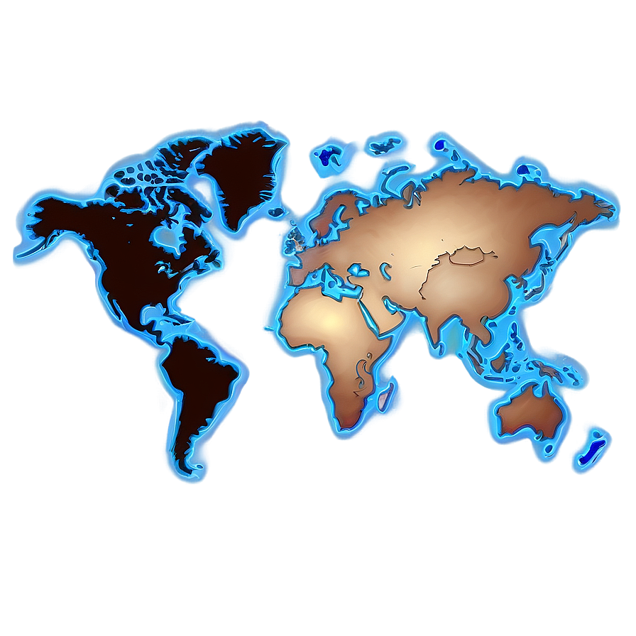 World Map Outline For Quiz Png 06262024 PNG