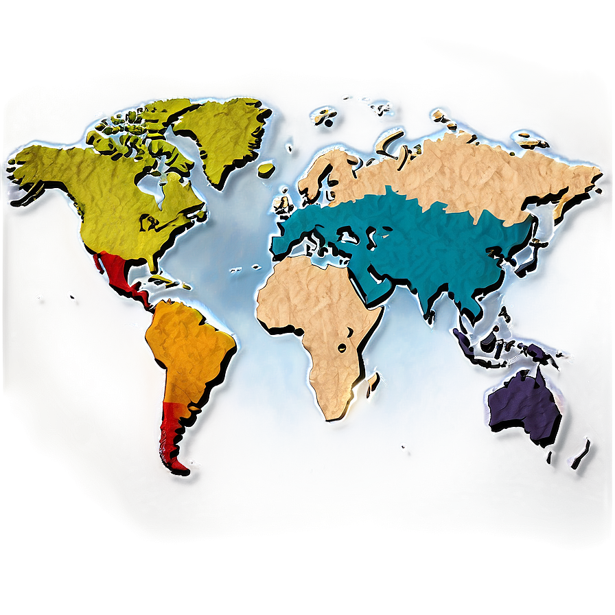 World Map Outline For Students Png 06262024 PNG