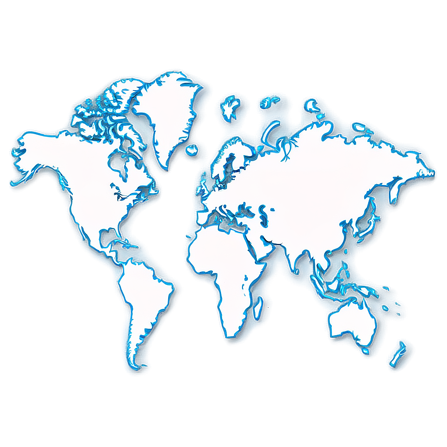 World Map Outline Transparent Png Chb17 PNG