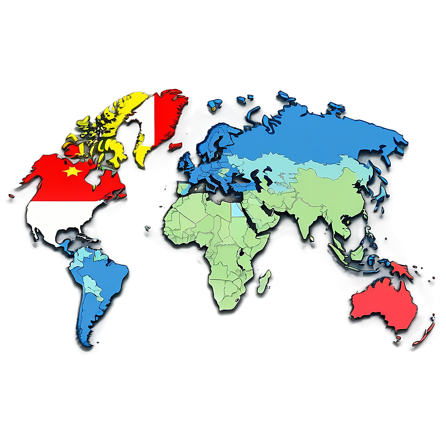 World Map Outline With Countries Png Ceh PNG