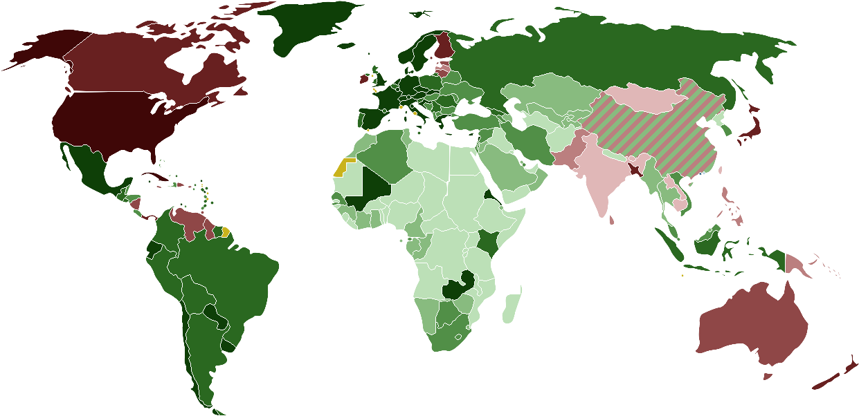 World Map Political Affiliations PNG