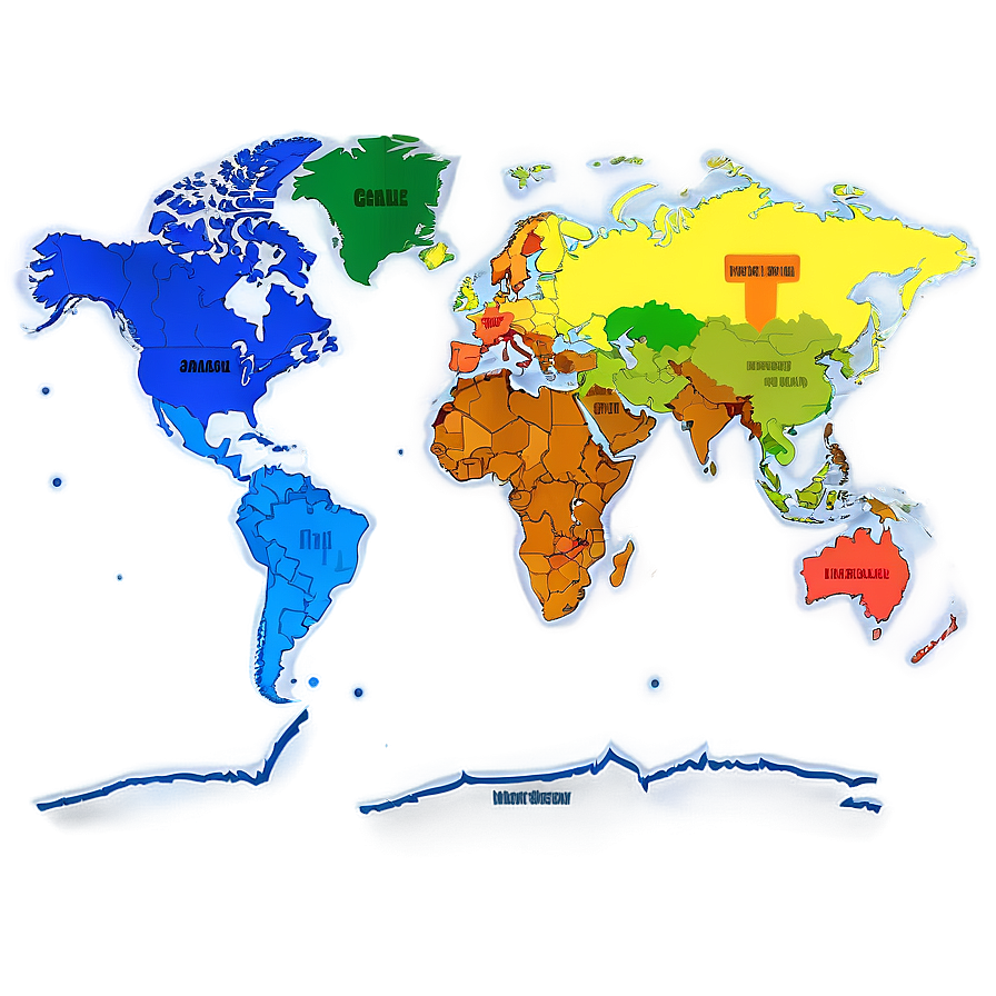 World Map Puzzle For Education Png Piq PNG