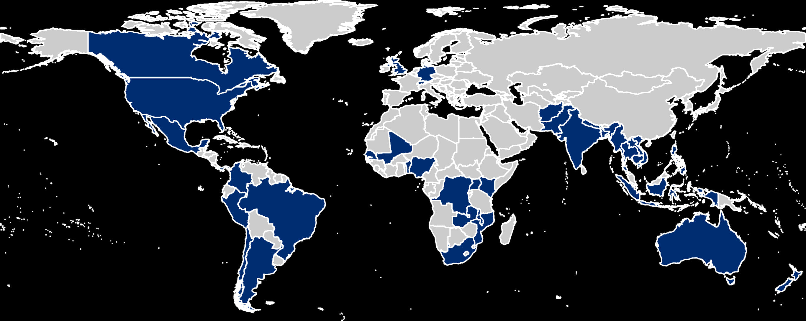 World Map Spanish Speaking Countries PNG