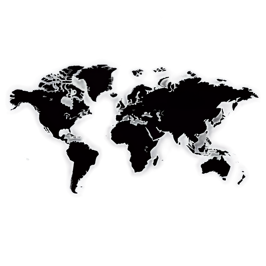 World Map Silhouette Png Ugd PNG