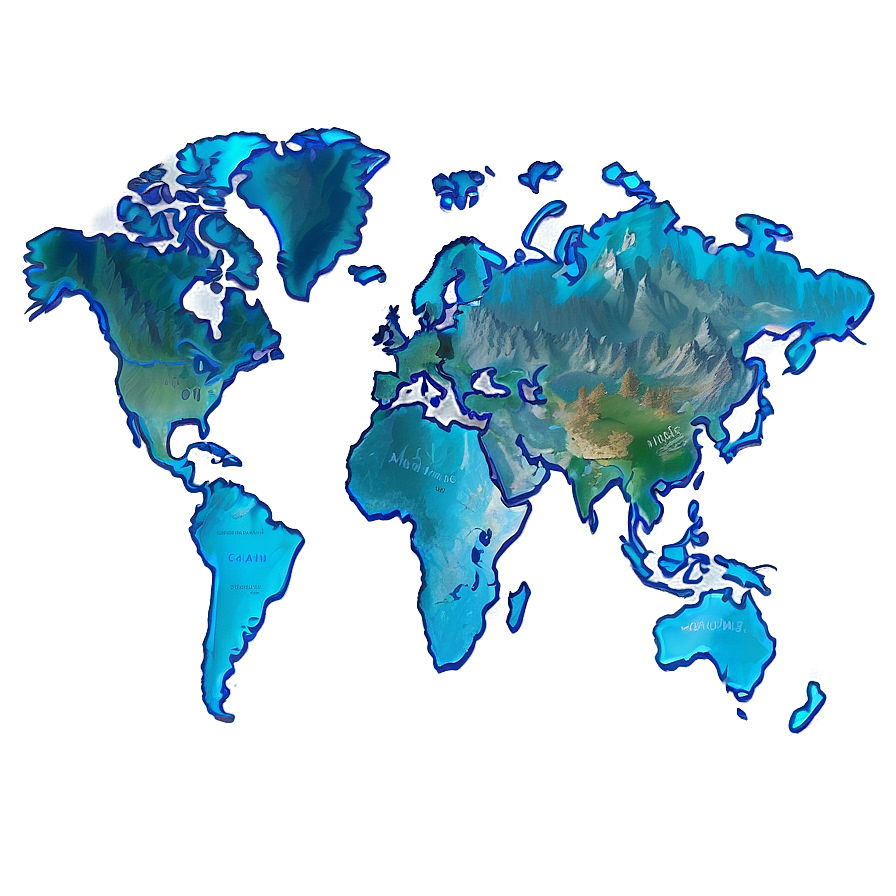 World Map Traveler's Explorer Png Ldx82 PNG