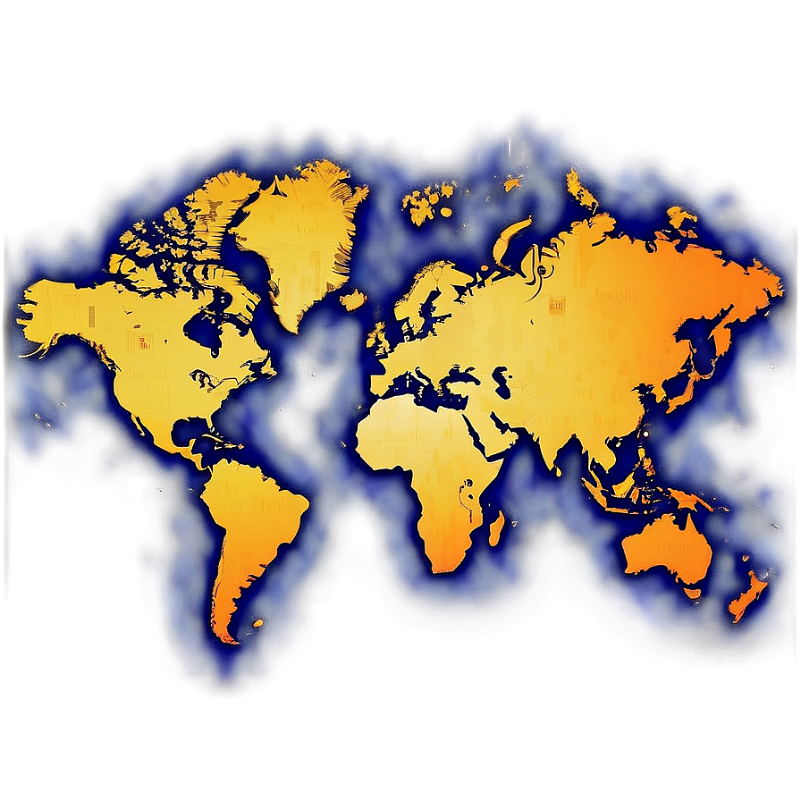 World Map Vector Silhouette Png 30 PNG