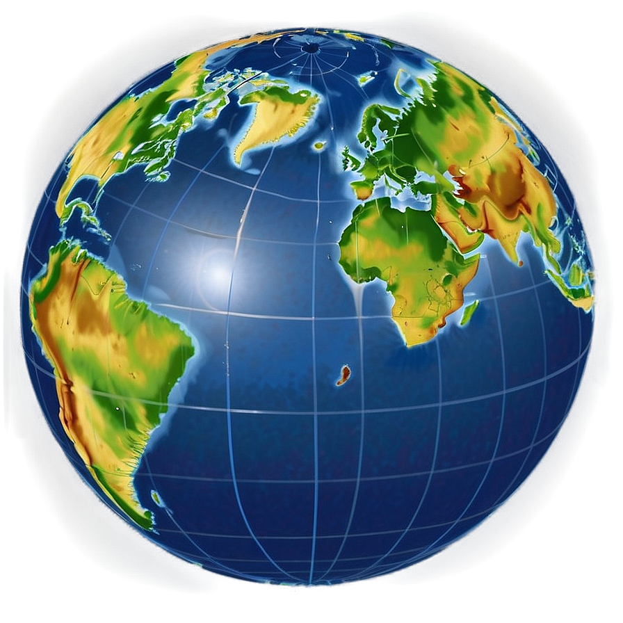 World Map With Equator Png 05032024 PNG