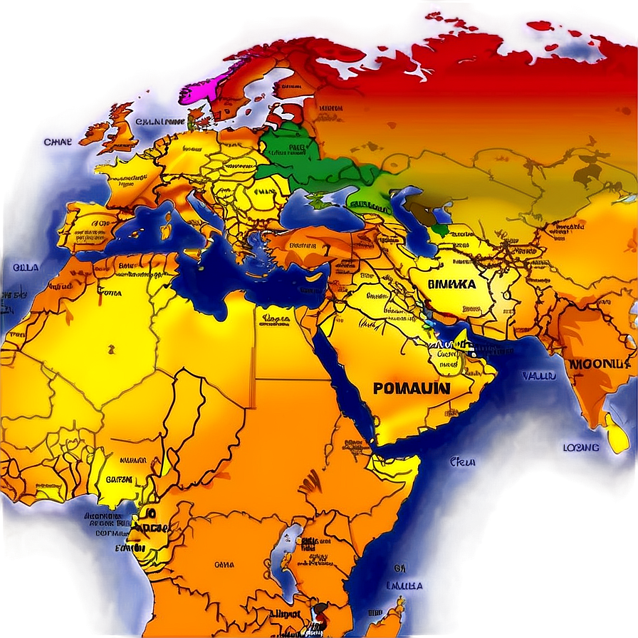 World Map With Global Population Png Jbu PNG