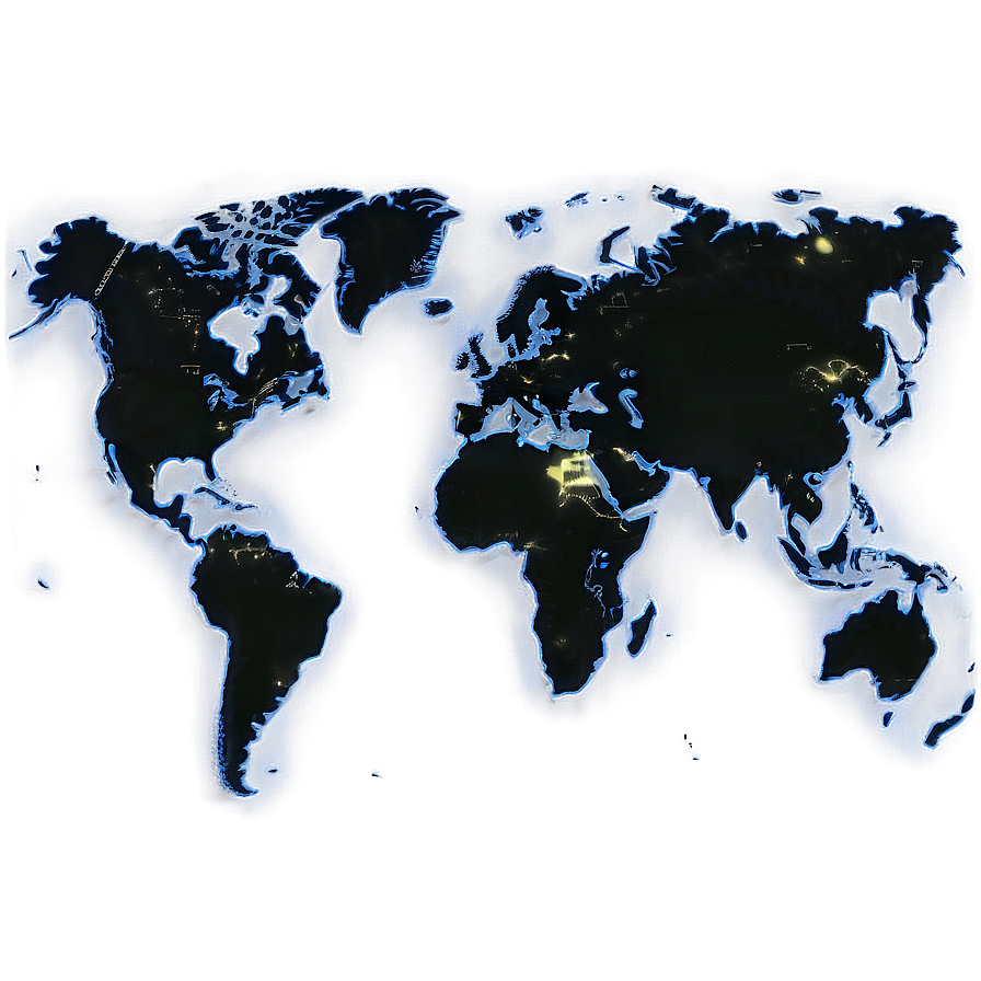 World Map With International Borders Png 06242024 PNG