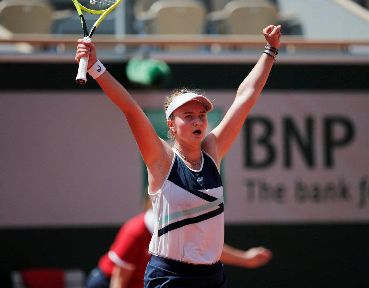 World No.1 In Doubles Barbora Krejcikova Wallpaper