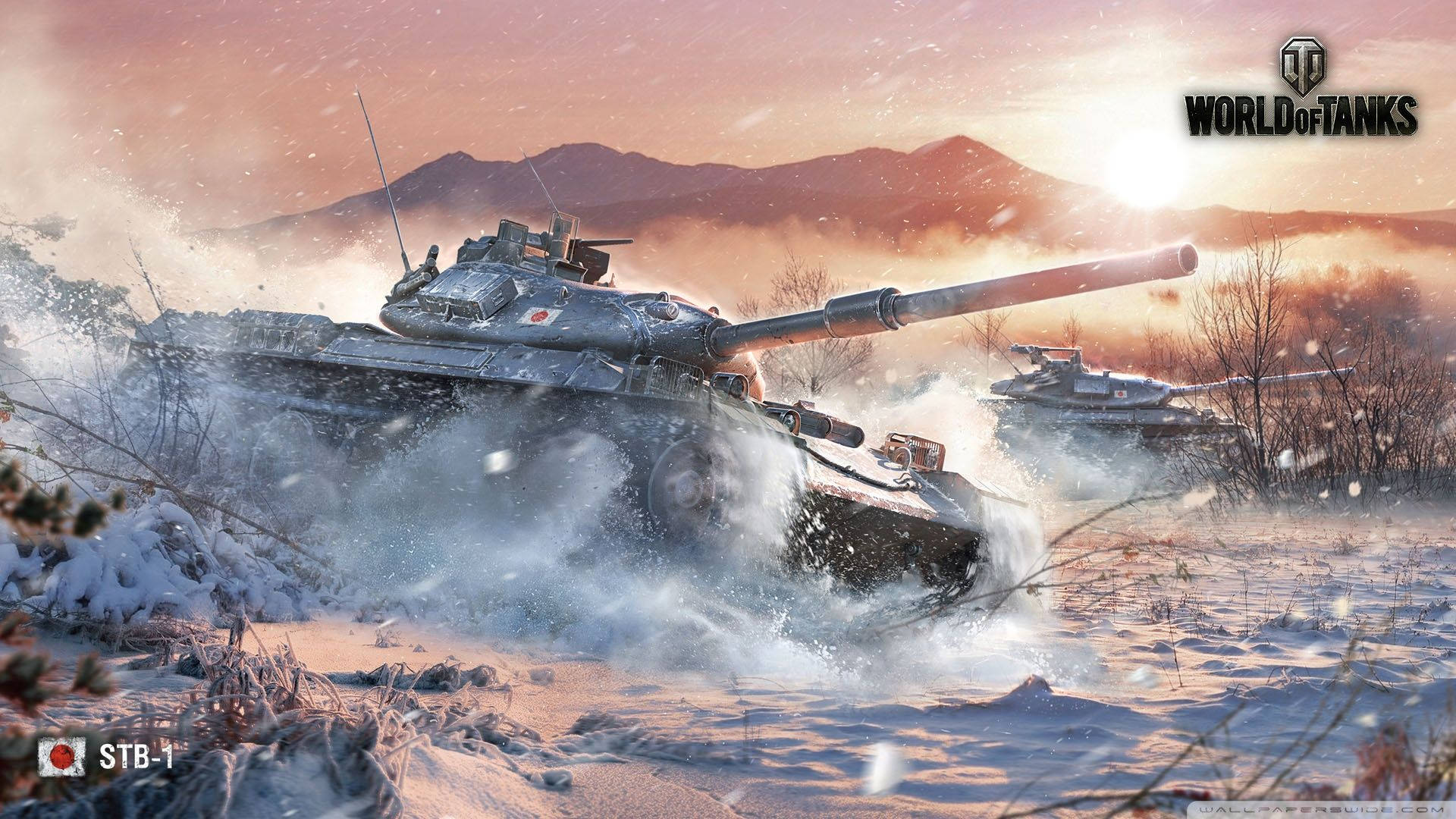 Dominant Display Of The Stb-1 In World Of Tanks Wallpaper