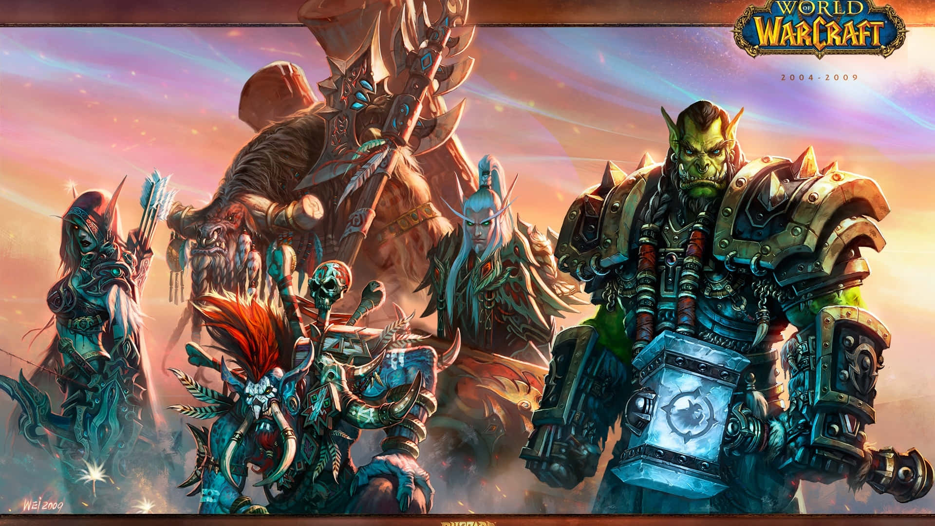 Tag på din epoke eventyr i World of Warcraft Wallpaper