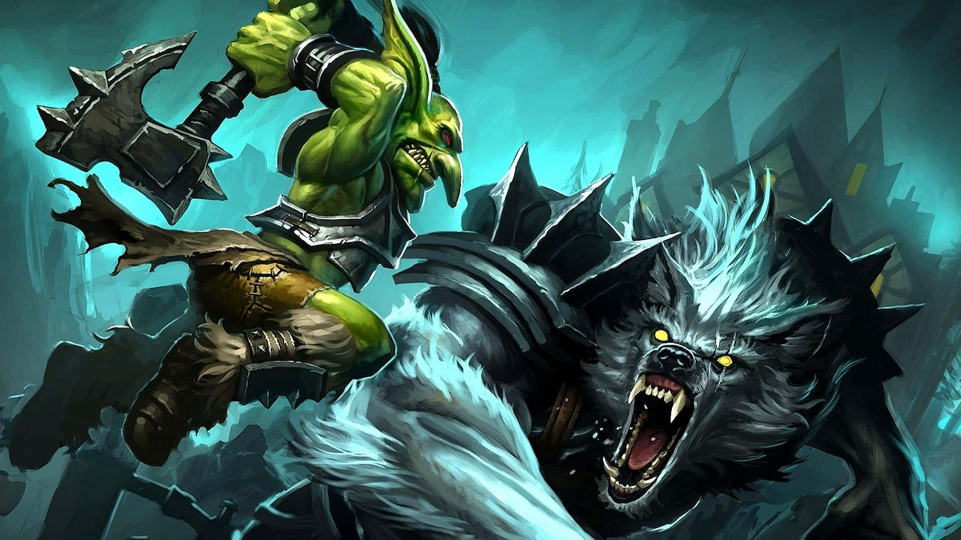 Udforsk det magiske verden af Warcraft med denne tapet. Wallpaper