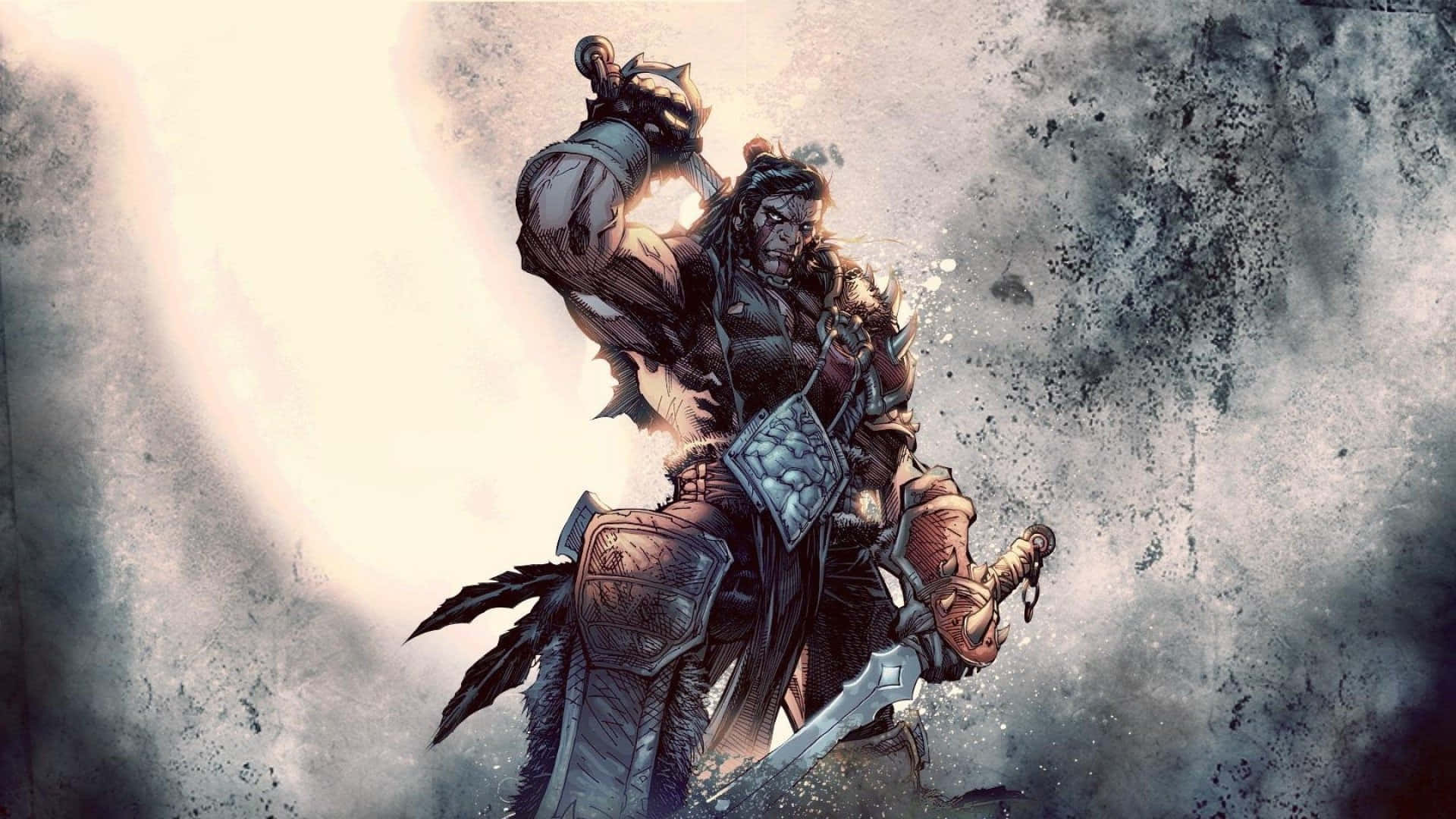 Gåmed I Den Episka Striden På World Of Warcraft 1920x1080. Wallpaper
