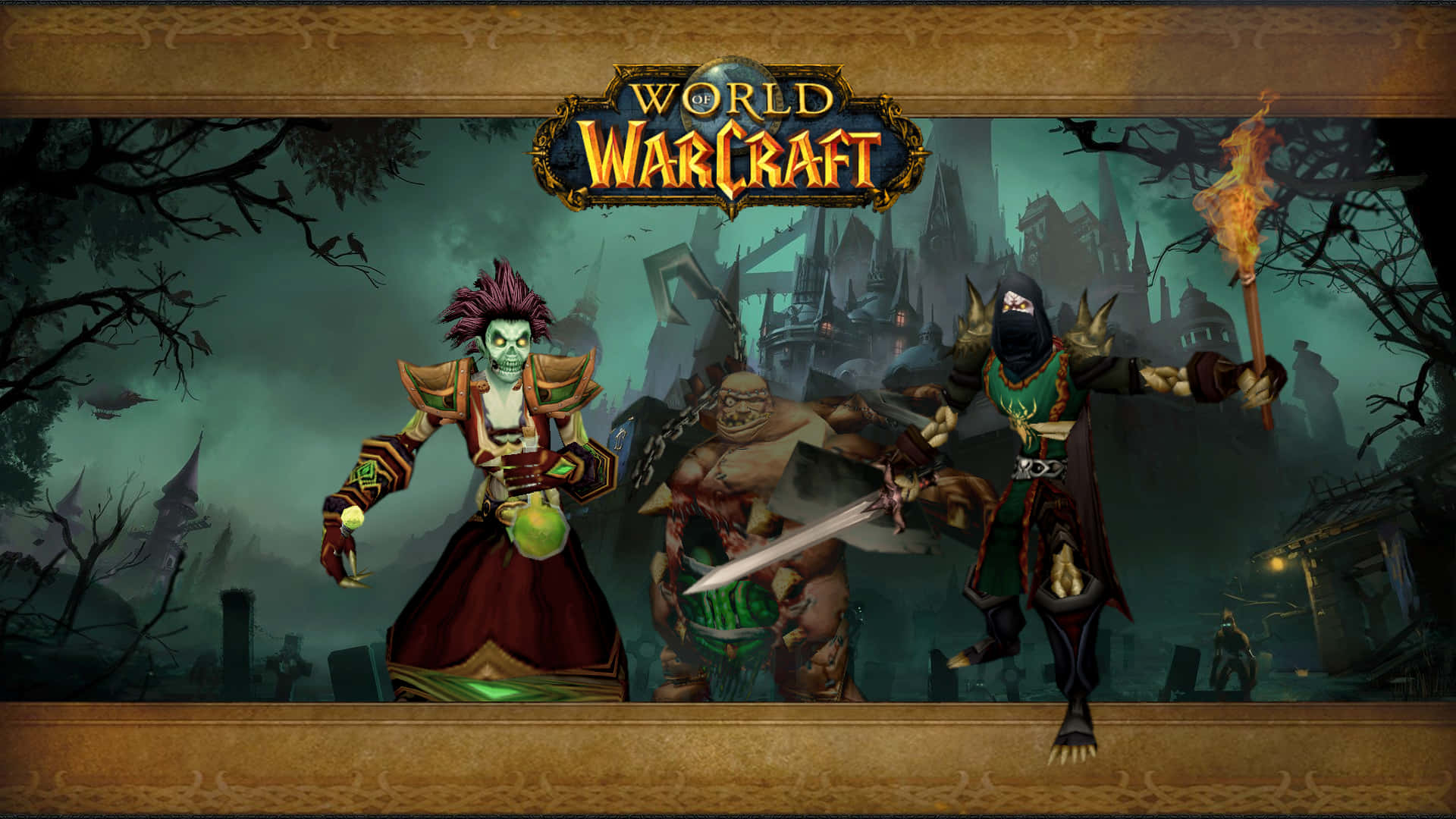 Epischerblick Auf Die Ikonische Welt Von World Of Warcraft. Wallpaper