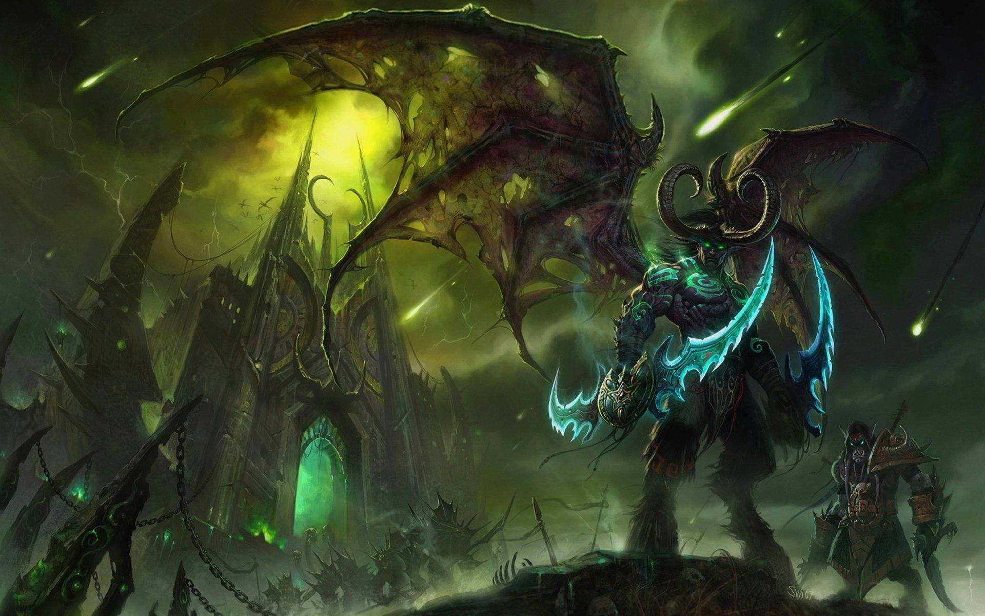 World Of Warcraft Demon Hunter At Black Temple