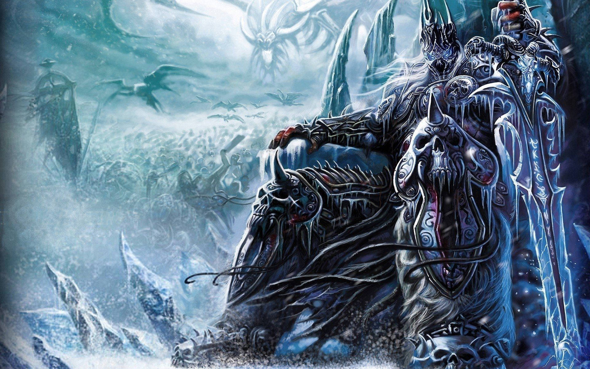 The icy throne of the Lich King Arthas Wallpaper