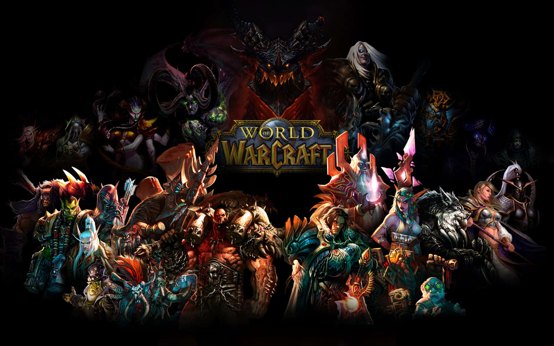 Epic Battle Between World of Warcraft Races Wallpaper