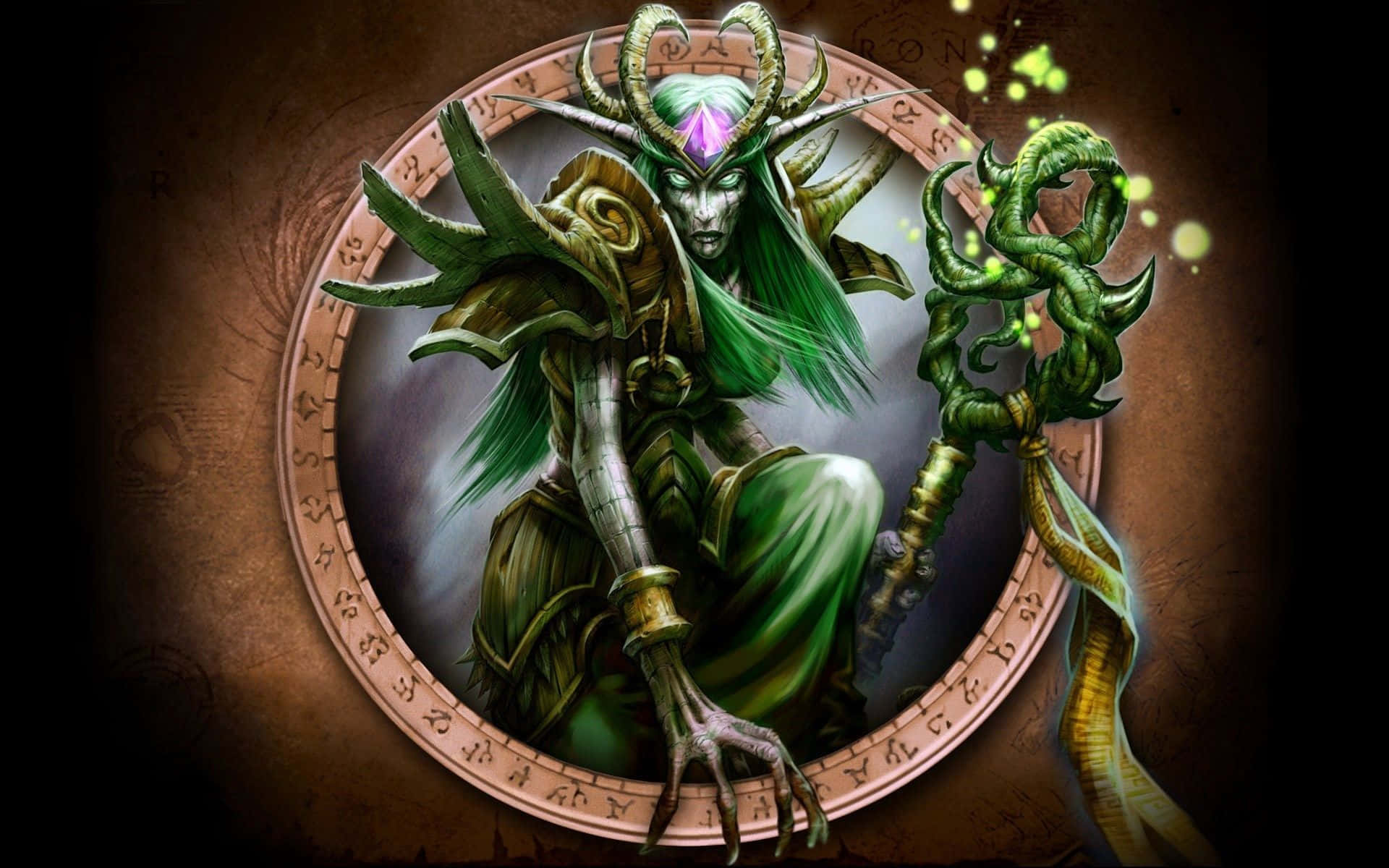 Diverse World of Warcraft Races in an Epic Battle Scene Wallpaper
