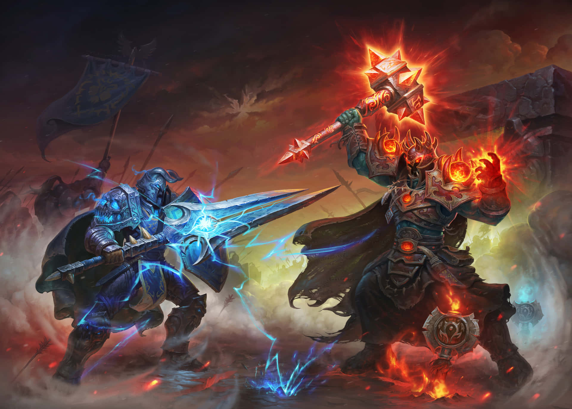 Razasépicas En La Batalla De World Of Warcraft Fondo de pantalla