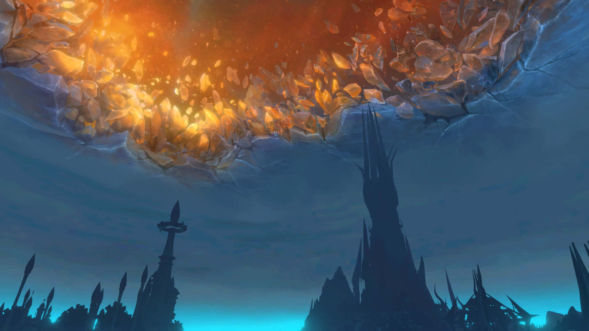 Gåin I En Levande Värld Av Äventyr Med World Of Warcraft Shadowlands – Kom In I En Färgsprakande Värld Av Spänning Med World Of Warcraft Shadowlands. Wallpaper