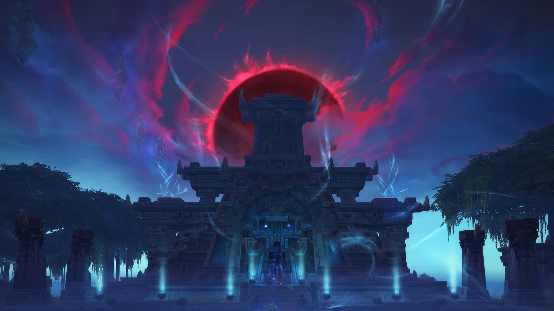 Observalas Tierras De Las Sombras En World Of Warcraft. Fondo de pantalla