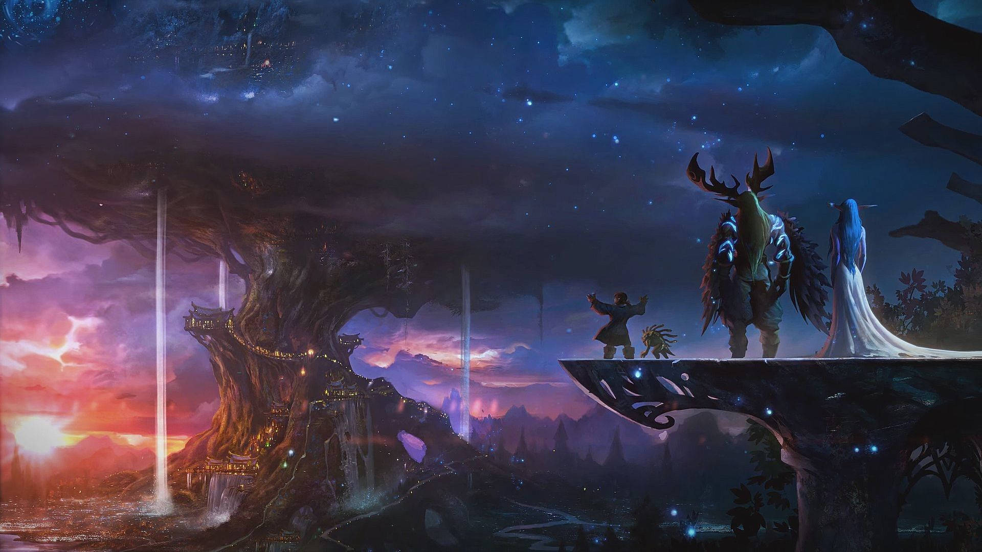 World Of Warcraft Teldrassil View