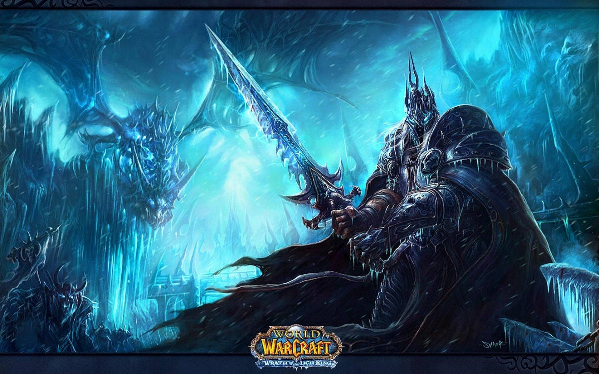 Arthas Ascends to The Throne of the Lich King Wallpaper