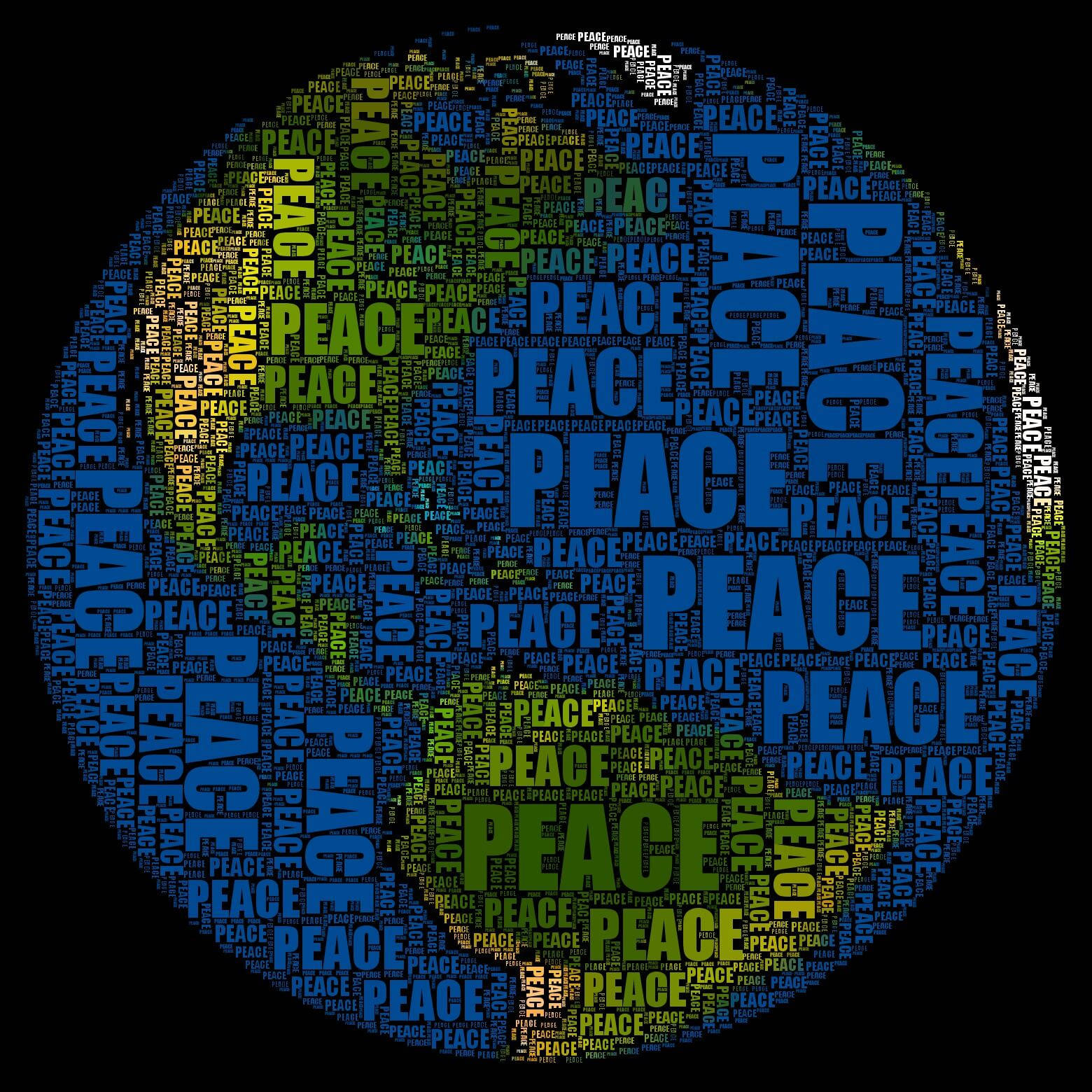 World Peace Typography wallpaper