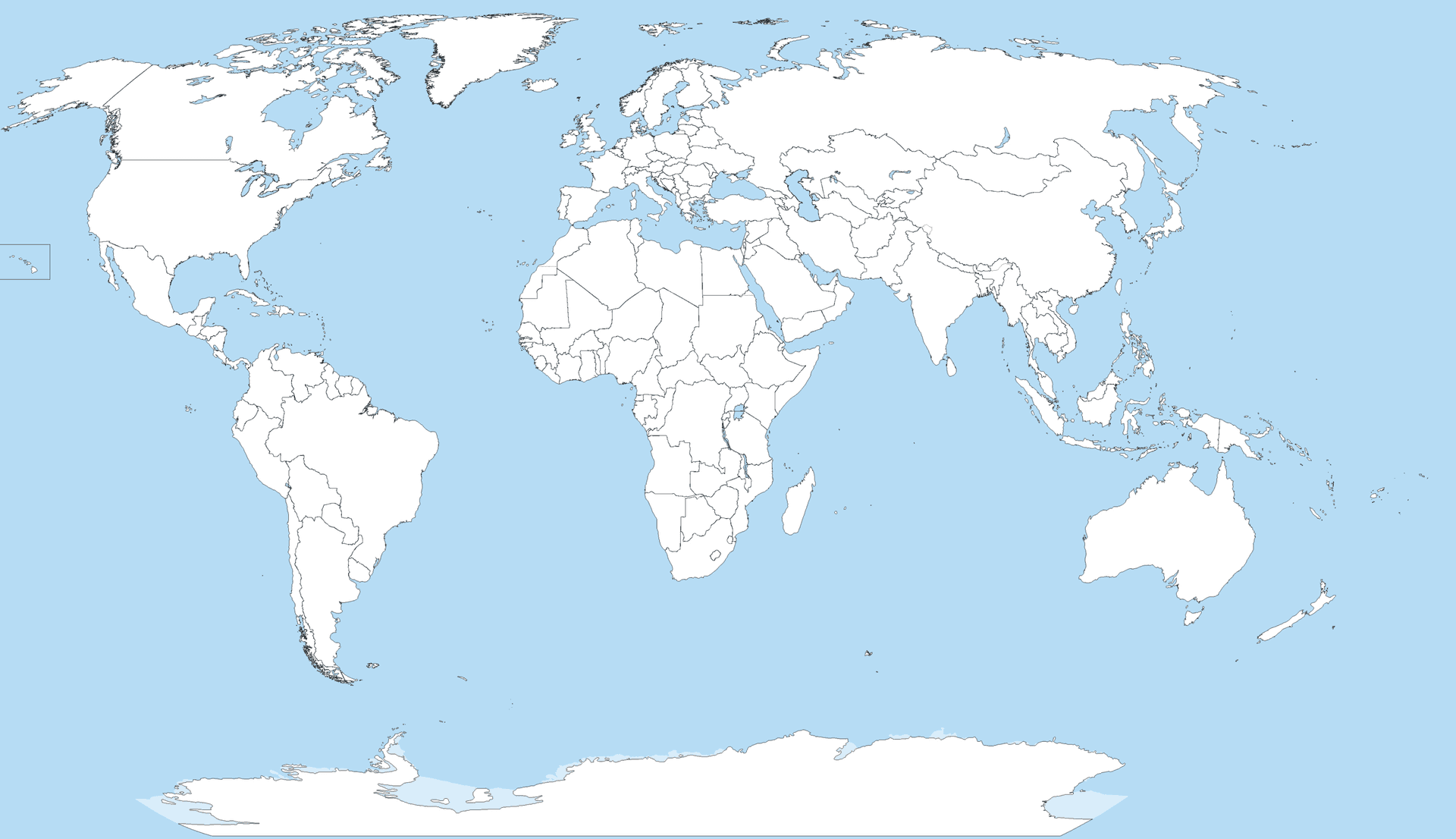 World Map With Countries And Continents Wallpaper
