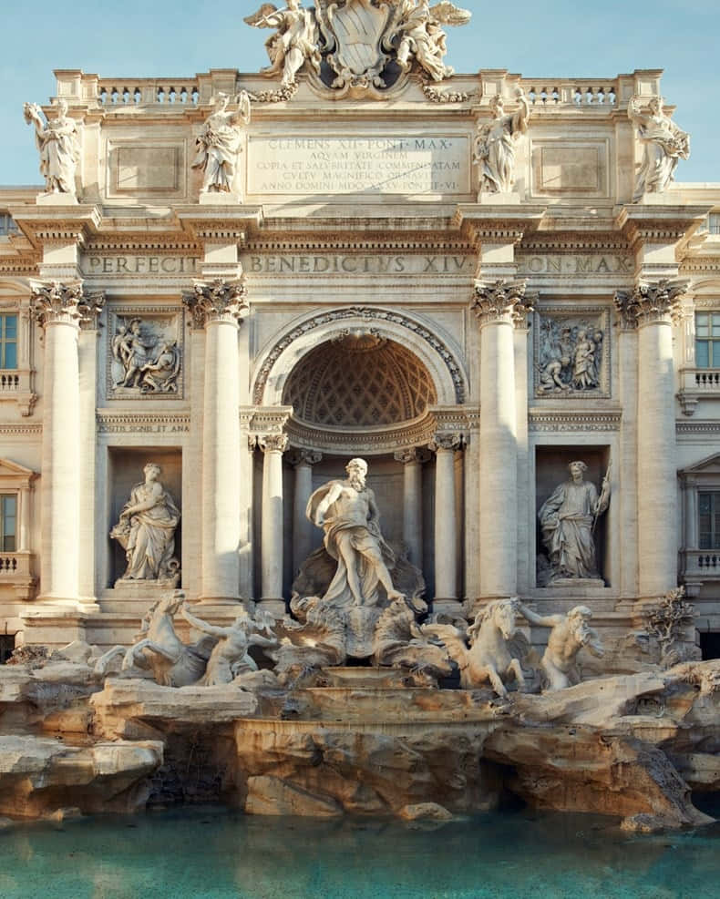 World's Famous Trevi Fountain Picture