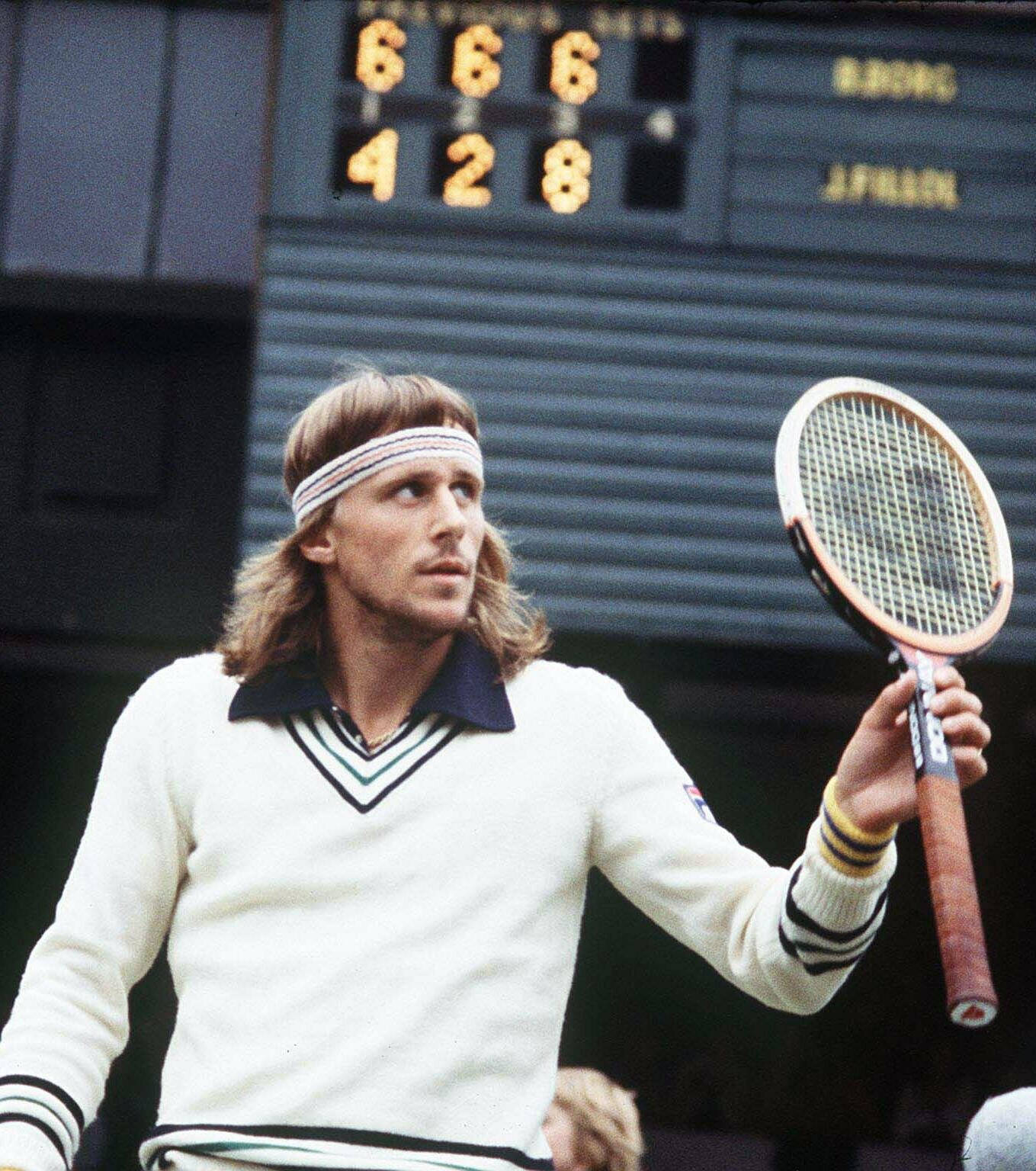 Verdens Nummer 1 Tennis-spiller Björn Borg - Illustration Wallpaper