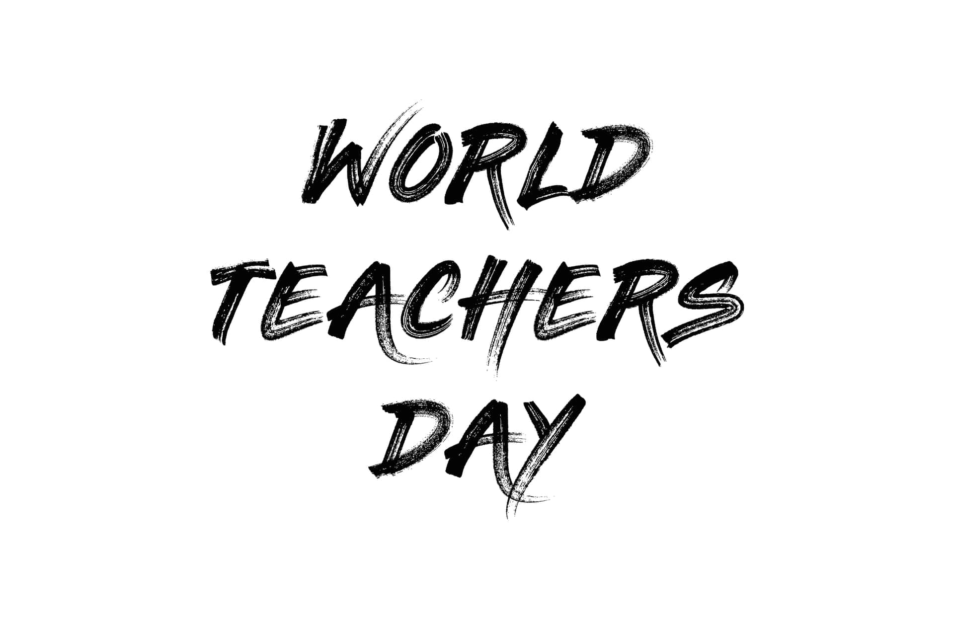 World Teachers Day Celebration Graphic Wallpaper