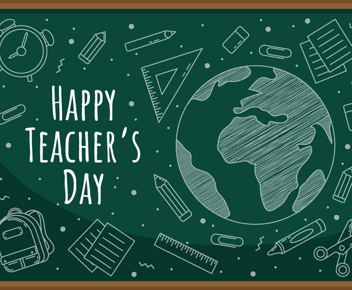 World Teachers Day Celebration Illustration Wallpaper