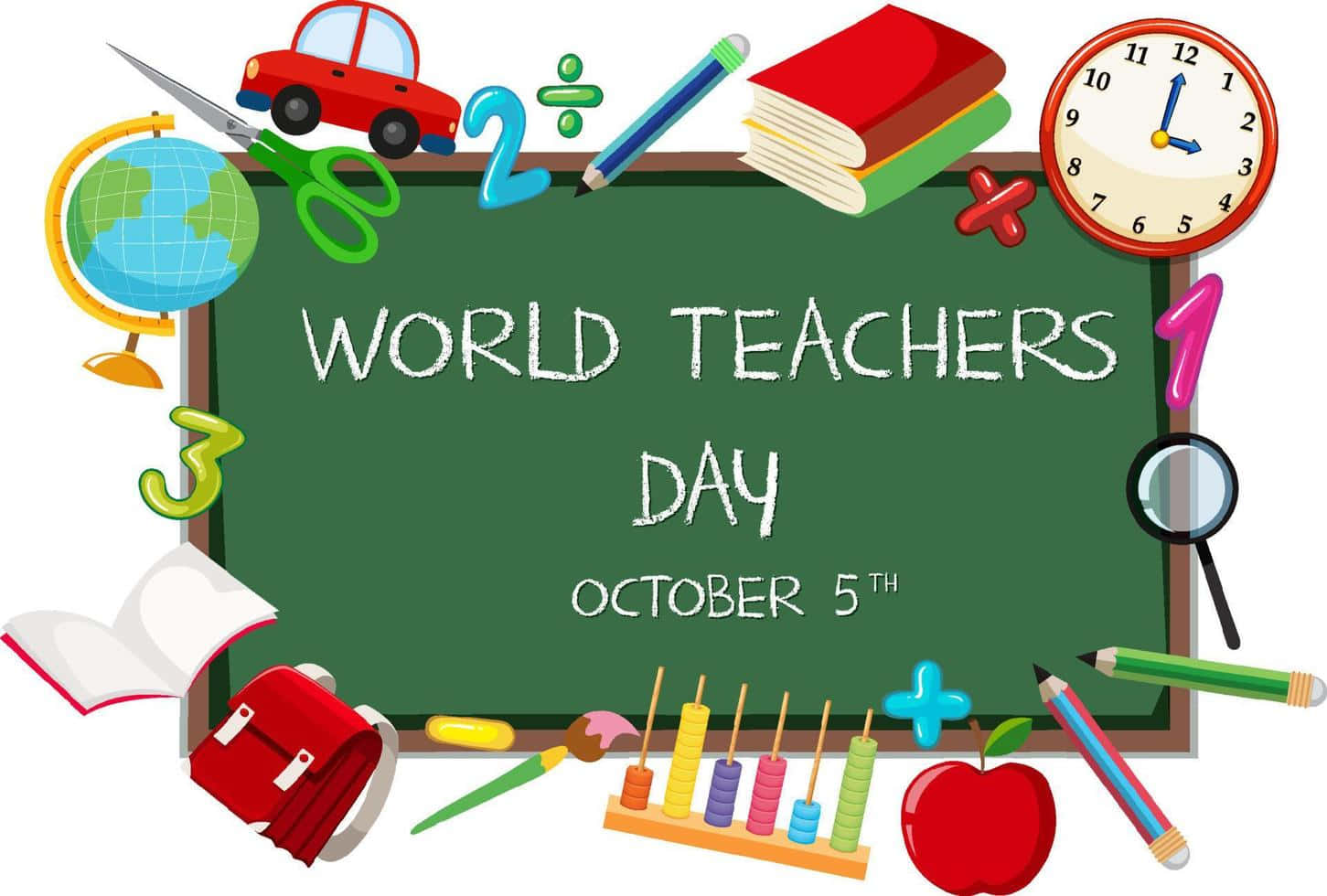 World Teachers Day Celebration Illustration Wallpaper