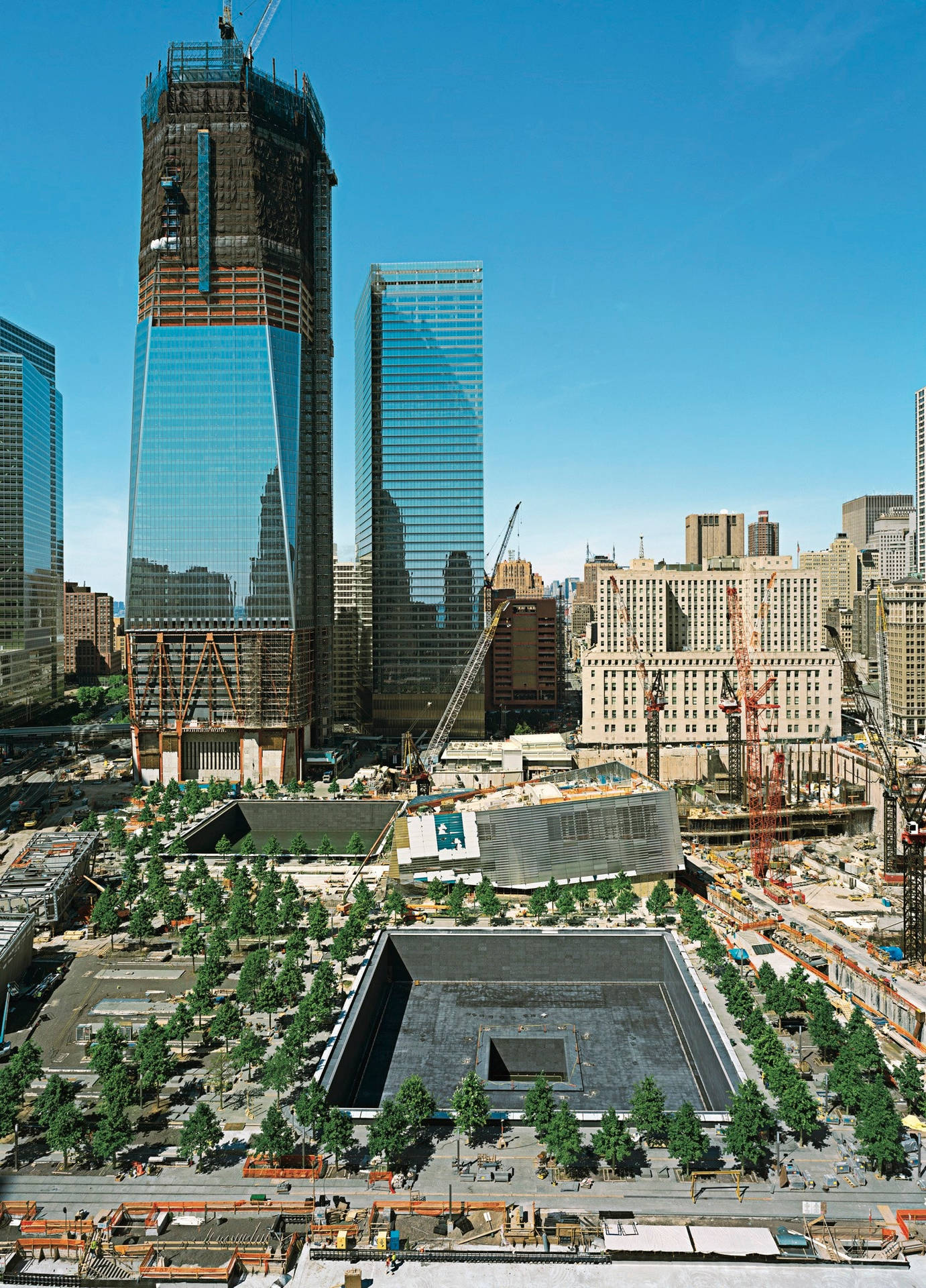 World Trade Center Blue Reflection Wallpaper