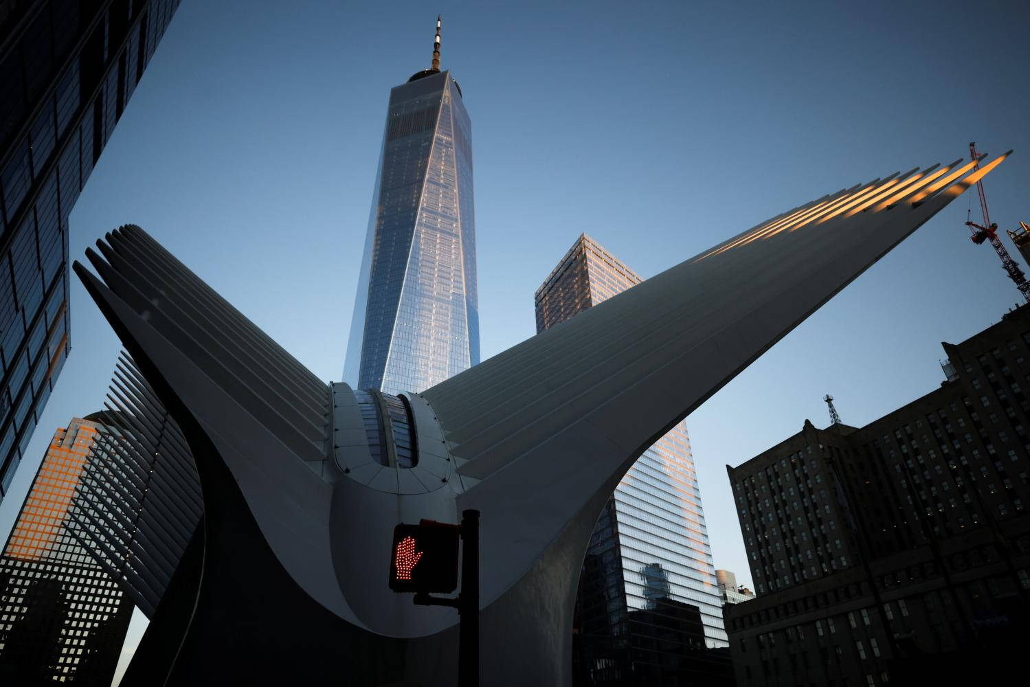 Siluetadel Oculus Del World Trade Center Fondo de pantalla