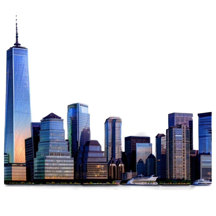 World Trade Center Skyline Png Woc52 PNG