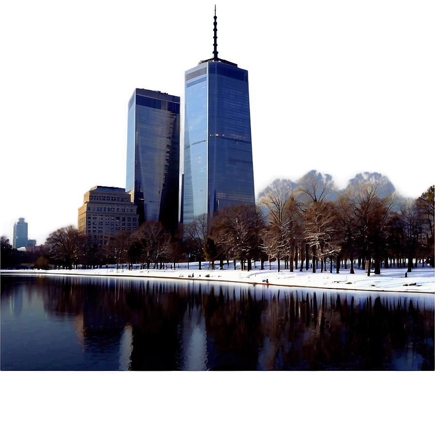 World Trade Center Winter Scene Png 06202024 PNG