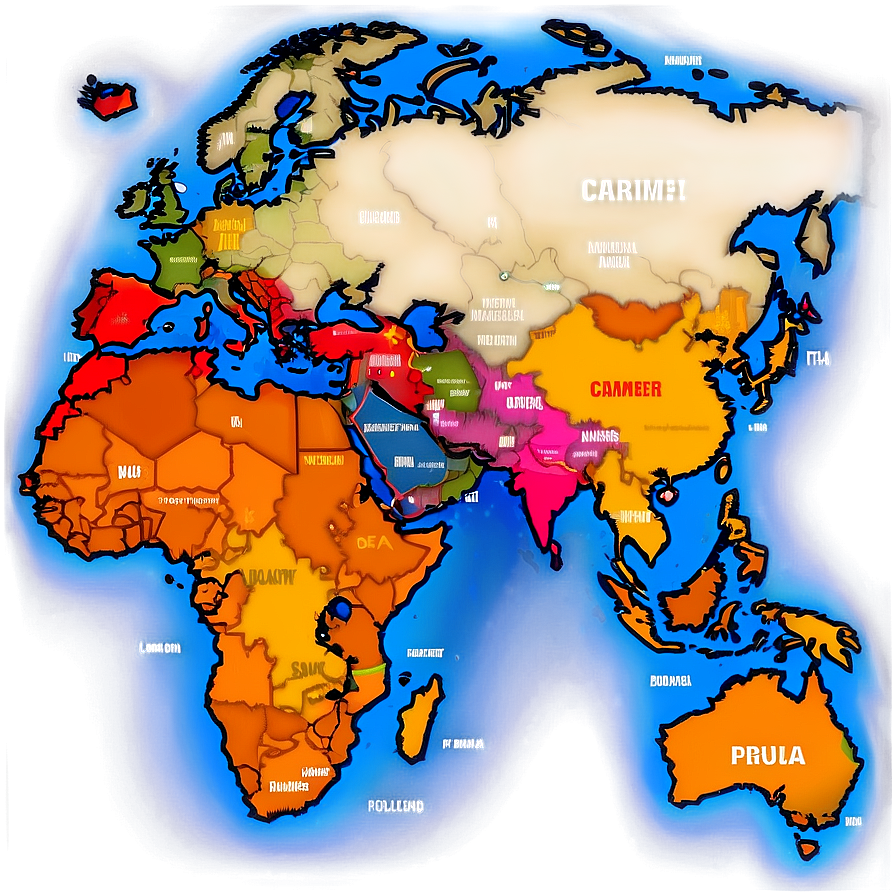 World Trade Routes Map Png 18 PNG