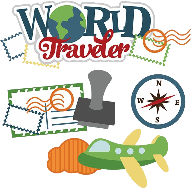 World Traveler Adventure Concept PNG