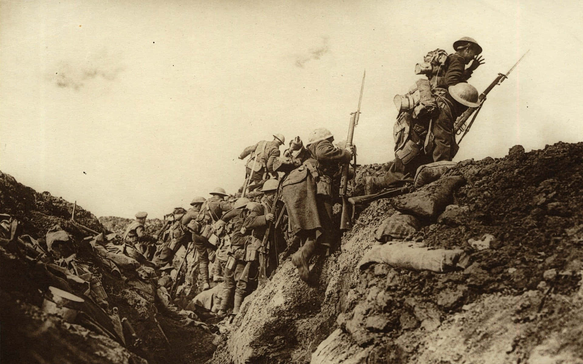 World War I Trench Warfare Wallpaper