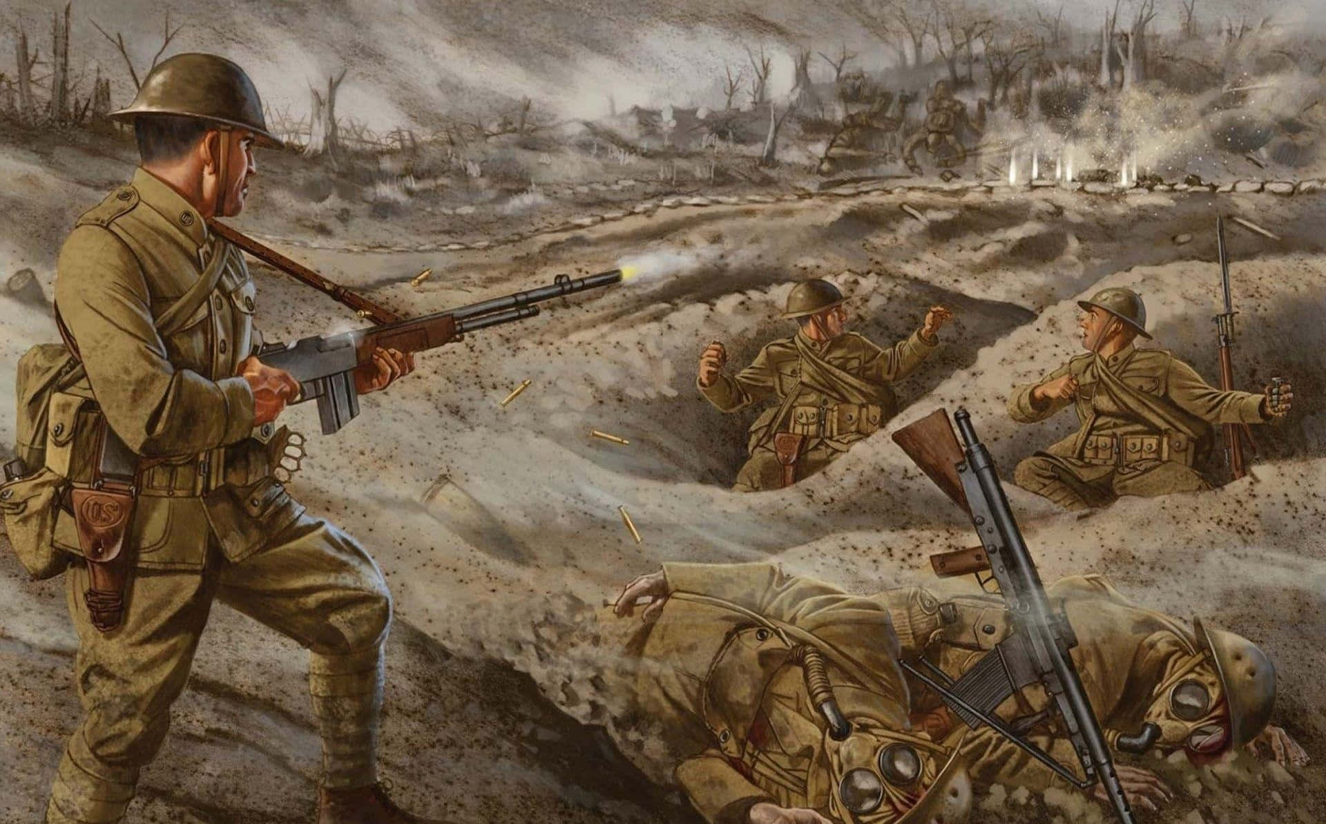World War Trench Warfare Wallpaper