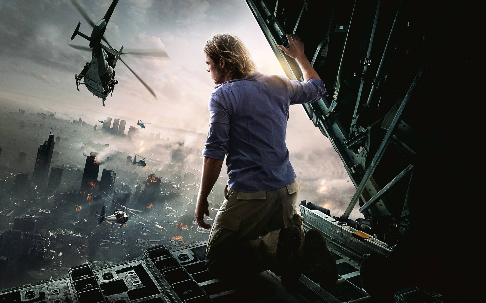 World War Z 4K Brad Pitt Wallpaper