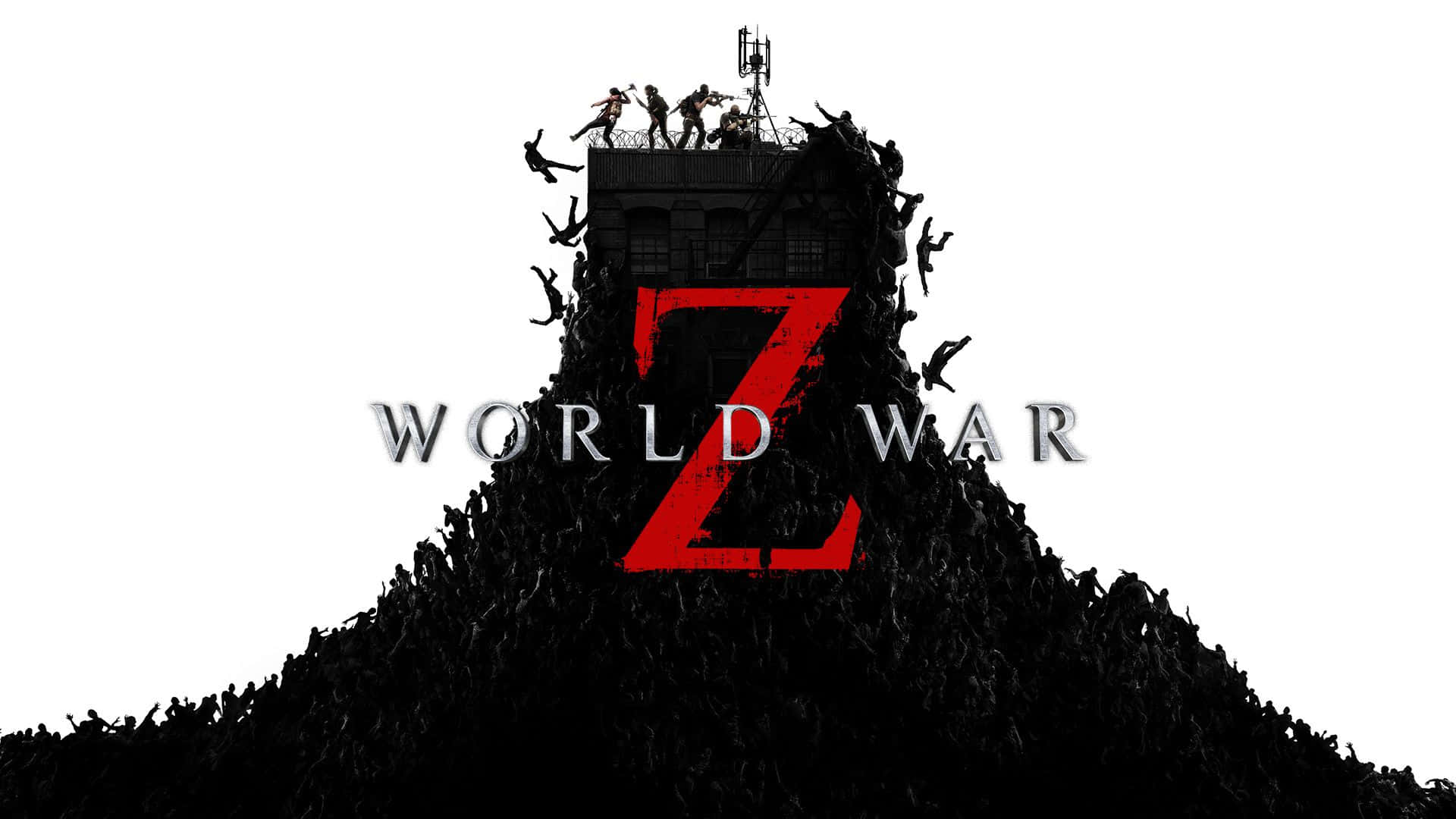 Download Brad Pitt at the height of battle in World War Z | Wallpapers.com