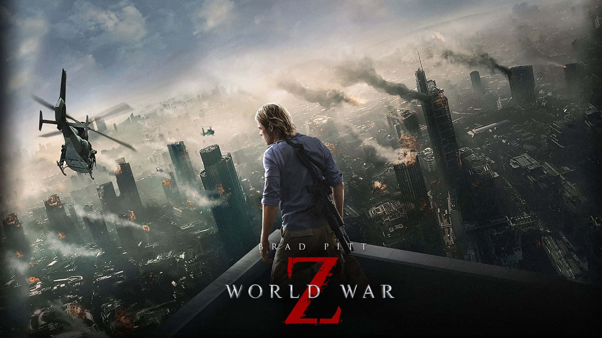 Brad Pitt leads a fight against a zombie apocalypse in World War Z.